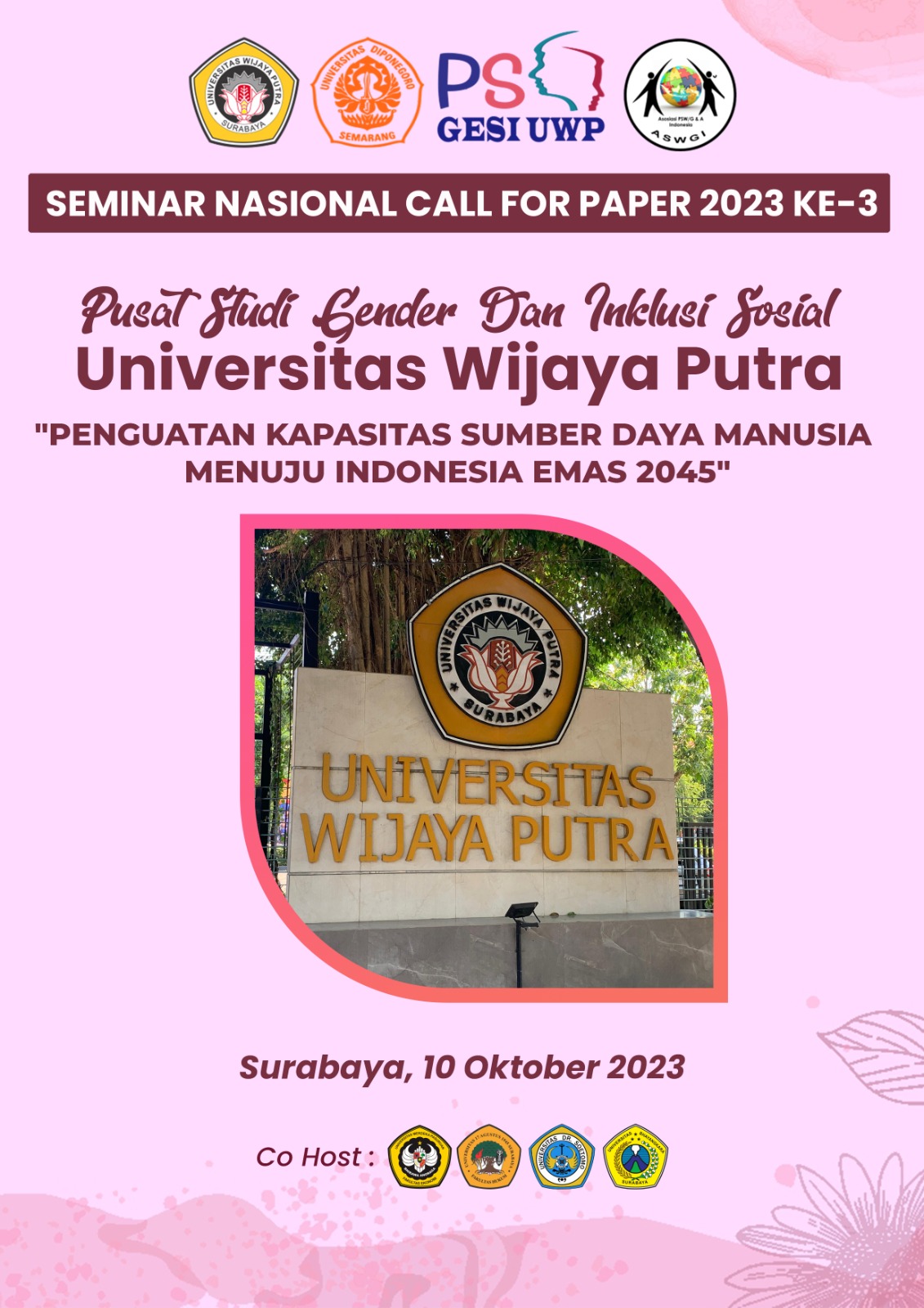 					Lihat Vol 10 No 1 (2023): Prosiding Seminar Nasional & Call for Paper "Penguatan Kapasitas Sumber daya Manusia Menuju Indonesia Emas 2045" PSGESI UWP, September 2023
				